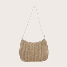 Минималистская соломенная сумка через плечо Shein