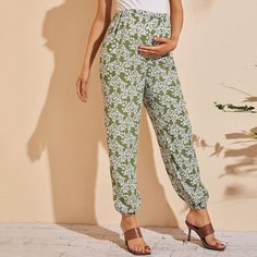 Растения Бохо Брюки и леггинсы для беременных Shein