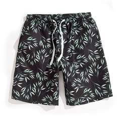 на кулиске Растения Отпуск Мужские шорты Shein