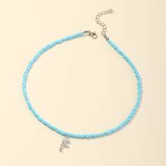 Ожерелье из бусин с буквой для девочек Shein