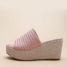 Одноцветный Отпуск Туфли на танкетке Shein