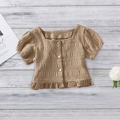 Блузка на пуговицах для девочек Shein