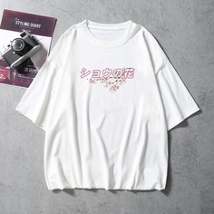 Цветочный Повседневный Мужские футболки Shein