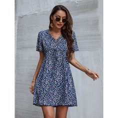 узел цветочный Бохо Платье Shein