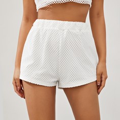 Одноцветный Повседневный Шорты Shein