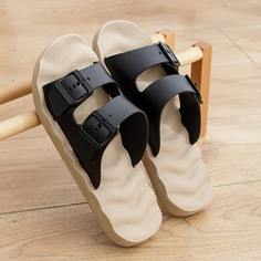 переплетенные ремешки пряжка Одноцветный Мужские Вьетнамки и тапочки Shein