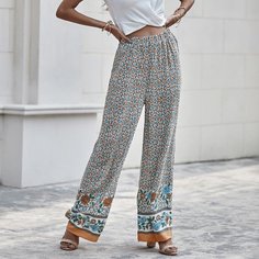 Цветочный Бохо Брюки Shein
