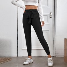 Кроп спортивные брюки с узлом Shein