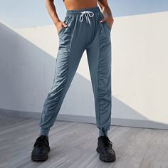 Спортивные брюки на кулиске с карманом Shein