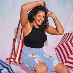 узел сзади Одноцветный Бохо Размера плюс жилет Shein