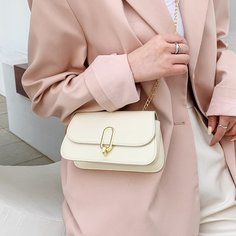 На цепочке Одноцветный Модный Сумка через плечо Shein