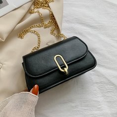 На цепочке Одноцветный Модный Сумка через плечо Shein