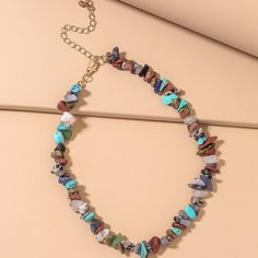 Разноцветное ожерелье с бисерами Shein