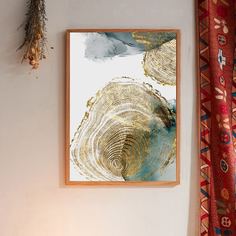 Стенная живопись с узором текстуры древесины без рамки Shein