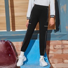 Брюки с карманом для девочек Shein
