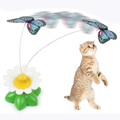 Электрическая интерактивная игрушка для кошек с бабочкой 1шт Shein