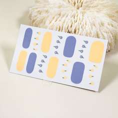 1 лист Стикер для ногтей с цветочным рисунком Shein