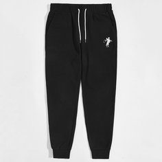 Мужские спортивные брюки с графической вышивкой Shein