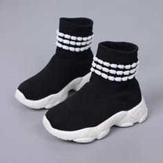 Кроссовки с полосками для девочек Shein