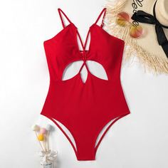 Слитный купальник Shein