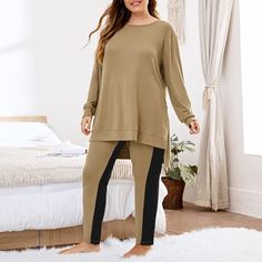 Асимметричная пижама размера плюс Shein