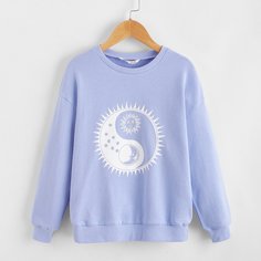 Графические изображения Повседневный Толстовки для девочек Shein