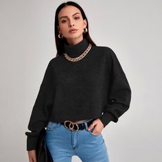 Топ с высоким воротником Shein