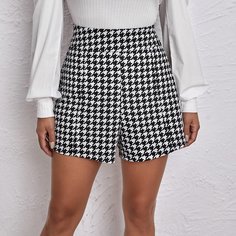 Шорты с рисунком "хаундстут Shein