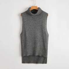 Асимметричный трикотажный жилет Shein