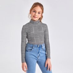 Хаундстут Повседневный Футболки для девочек Shein