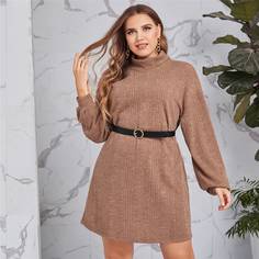 Оригинальное платье размера плюс без пояса Shein