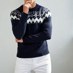 Мужской свитер Fair Isle Shein
