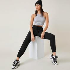 Джоггеры из флиса с карманом на кулиске Shein