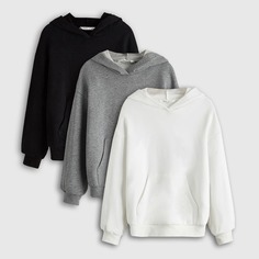 Толстовка с карманом для девочек 3шт Shein