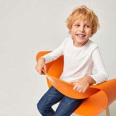 Одноцветный Основы Футболки для маленьких мальчиков Shein