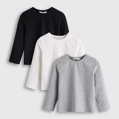 Однотонная футболка для мальчиков 3шт Shein