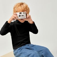 Одноцветный Основы Футболки для маленьких мальчиков Shein