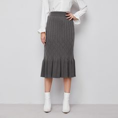 Трикотажная юбка Shein