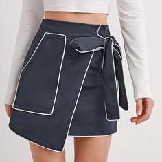 Юбка с контрастной отделкой Shein