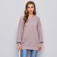 Однотонный пуловер Shein