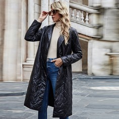 Одноцветный Повседневный Куртка Shein