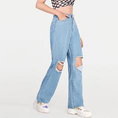 Рваные джинсы с карманом Shein