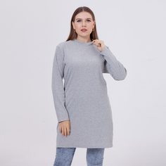 Одноцветный Повседневный Футболка размера плюс Shein