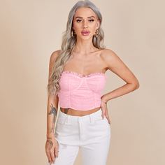 Сетчатый топ со сборкой Shein