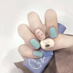 1 лист наклейка для ногтей с мультипликационным принтом Shein