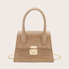 На цепочке Крокодил Элегантный Сумка Shein