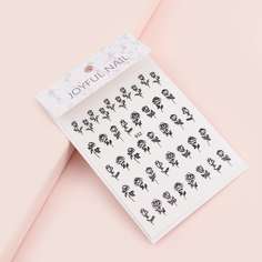 1 лист наклейка для ногтей с узором розы Shein