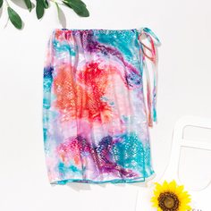 Сетчатая юбка с узором Shein