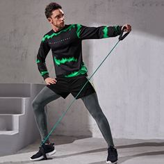 Спортивный Мужской спортивный костюм Shein