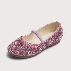 Блестящие балетки для девочек Shein
